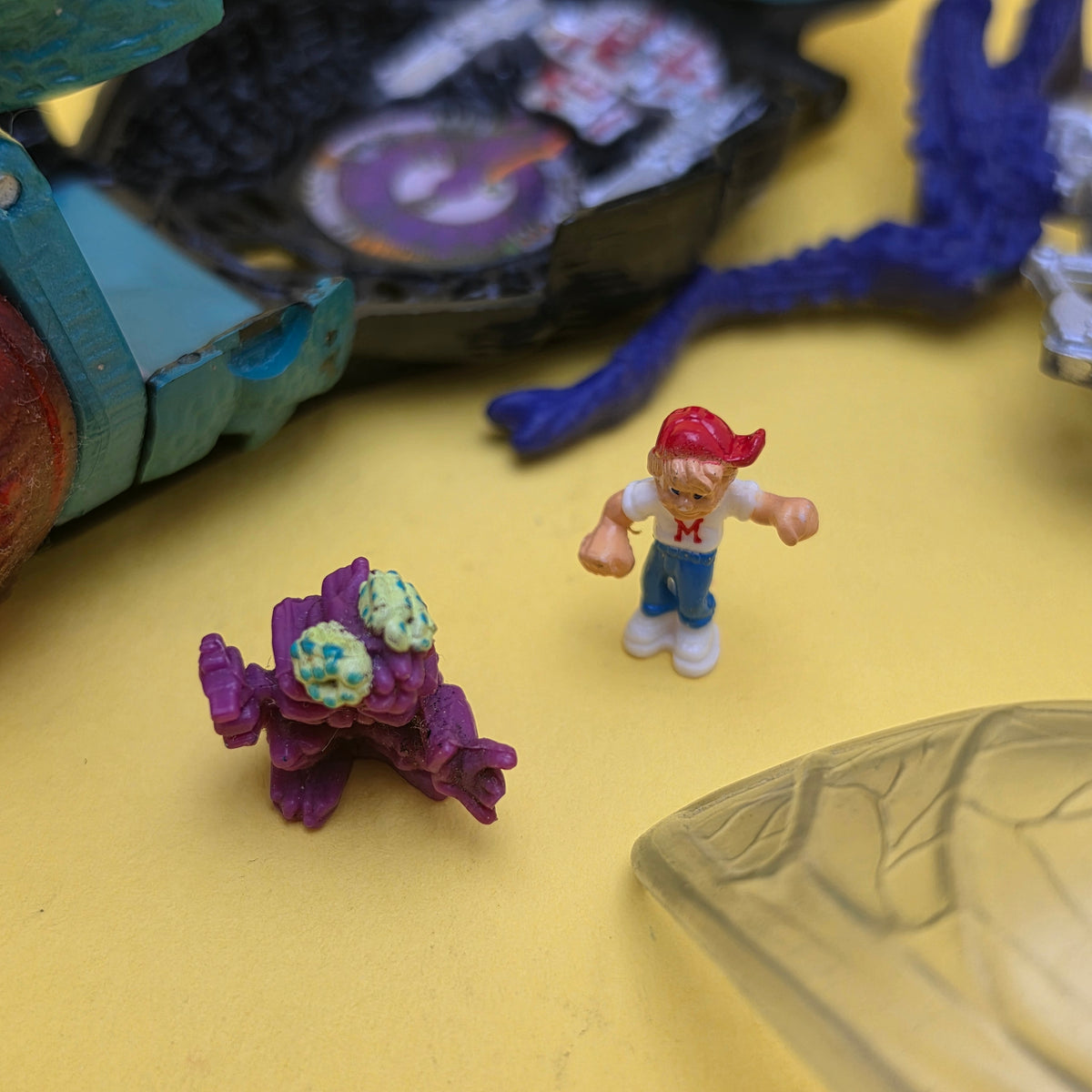 MIGHTY MAX ☆ SQUISHES THE FLY Doom Zones Vintage Figure Playset ☆ Complete