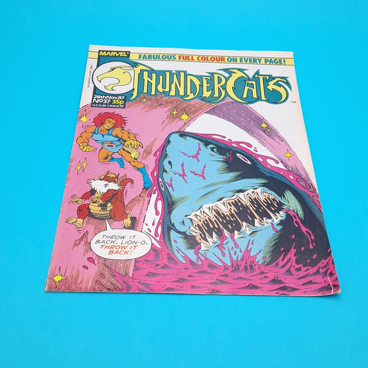 THUNDERCATS COMIC ☆ Vol 37 Vintage Original ☆ 80s Marvel Shark