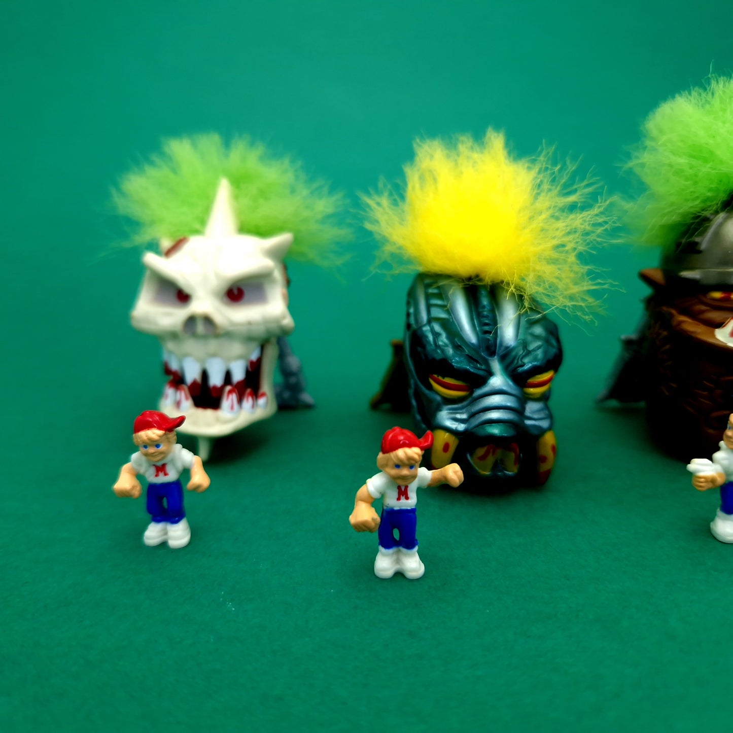 MIGHTY MAX ☆ Bundle of 4 Dread Heads Vintage with Figures Playset ☆ Loose