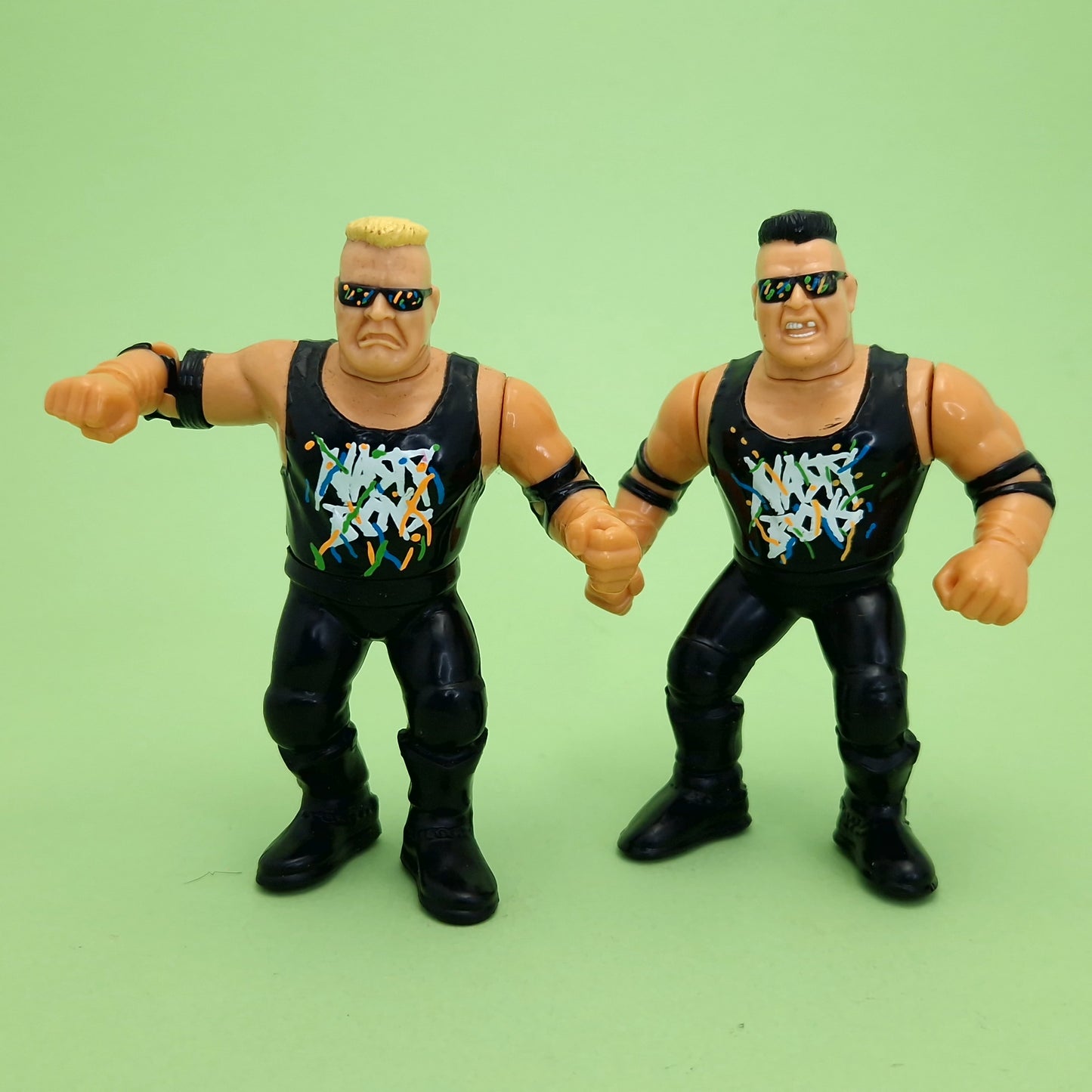 WWF HASBRO ☆ NASTY BOYS TAG Vintage Wrestling Figure ☆ Original 90s Series 5