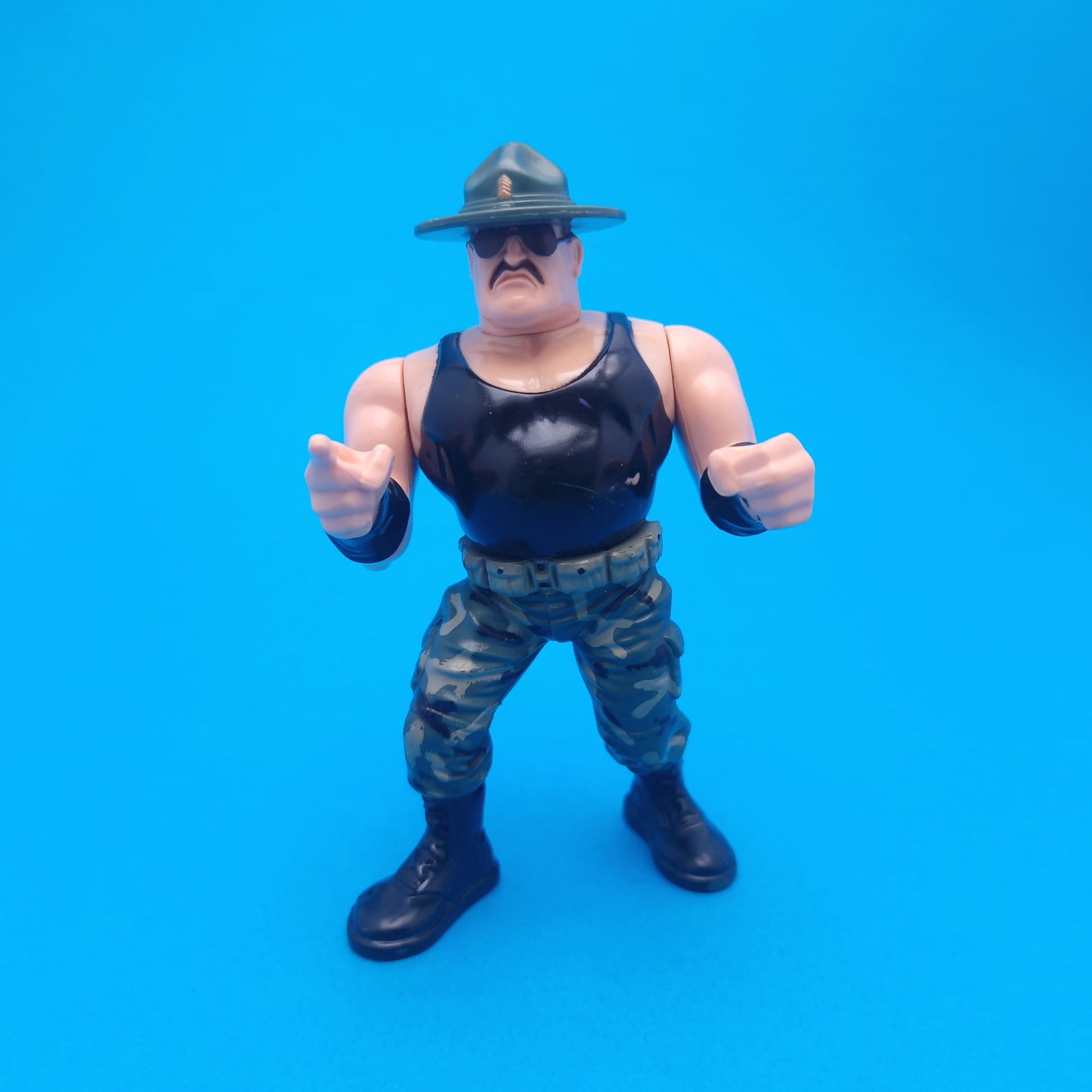 WWF HASBRO SGT SLAUGHTER Vintage Wrestling Figure ☆ Original 90s Series 3