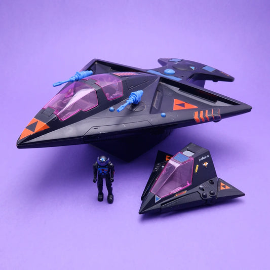 STARCOM ☆ SHADOW BAT & PARASITES With Major Klag Figure Vehicle ☆ 80's Loose Vintage Coleco Mattel