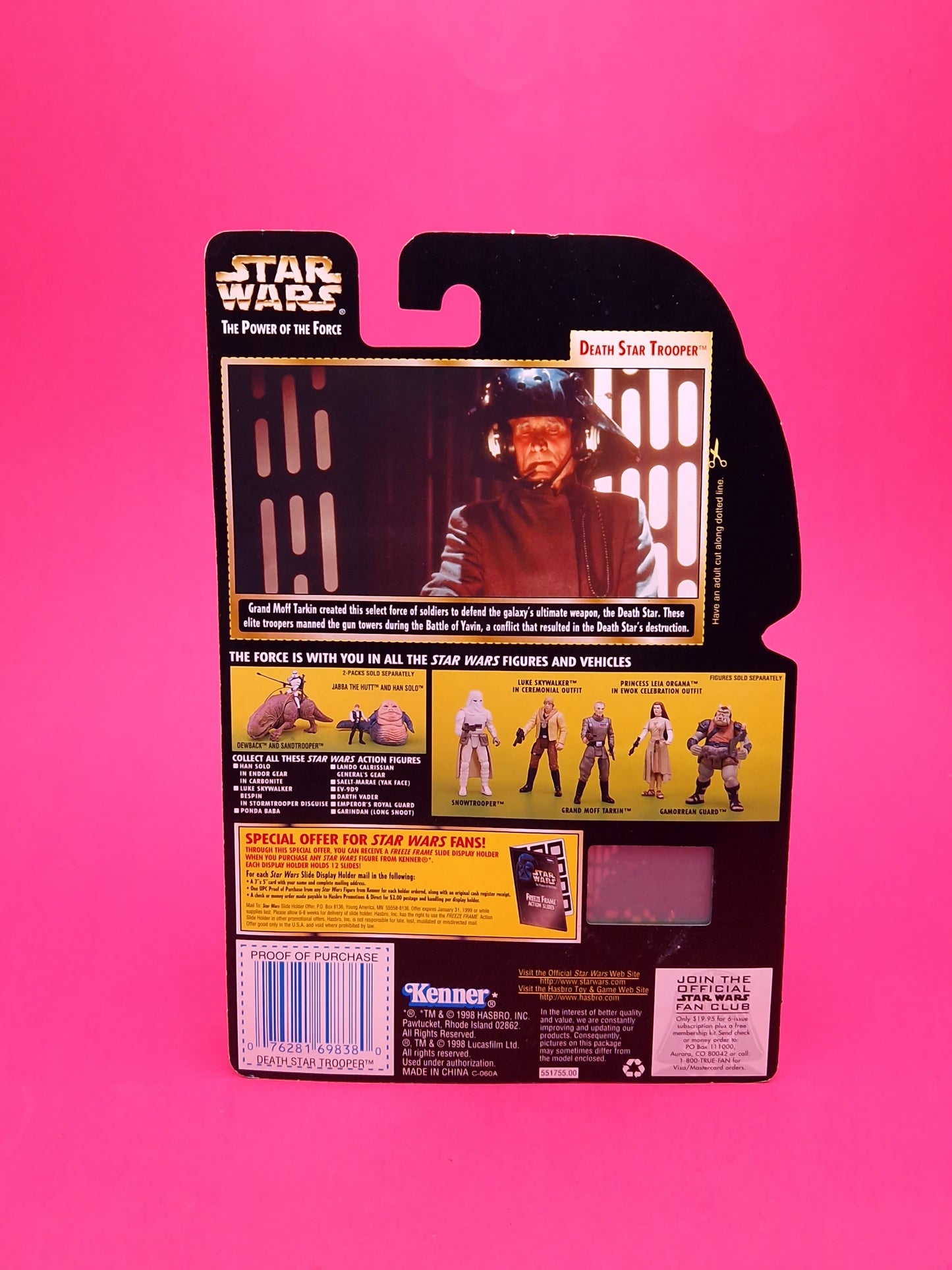 STAR WARS POTF ☆ Freeze Frame DEATH STAR TROOPER Figure ☆ MOC Sealed Carded Kenner Power of the Force