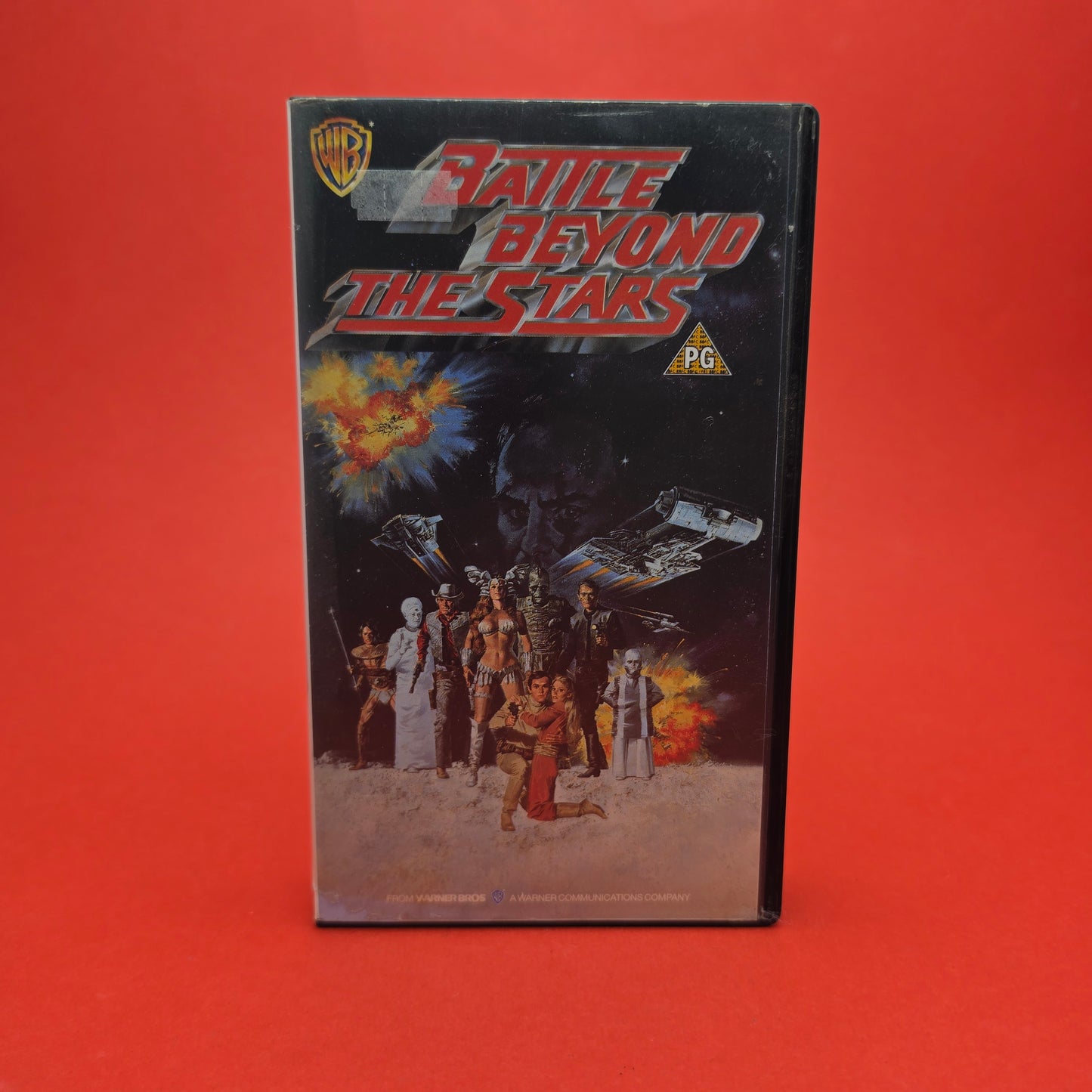 VHS Video ☆ BATTLE BEYOND THE STARS ☆ PG Cert Vintage Tape Warner Bros