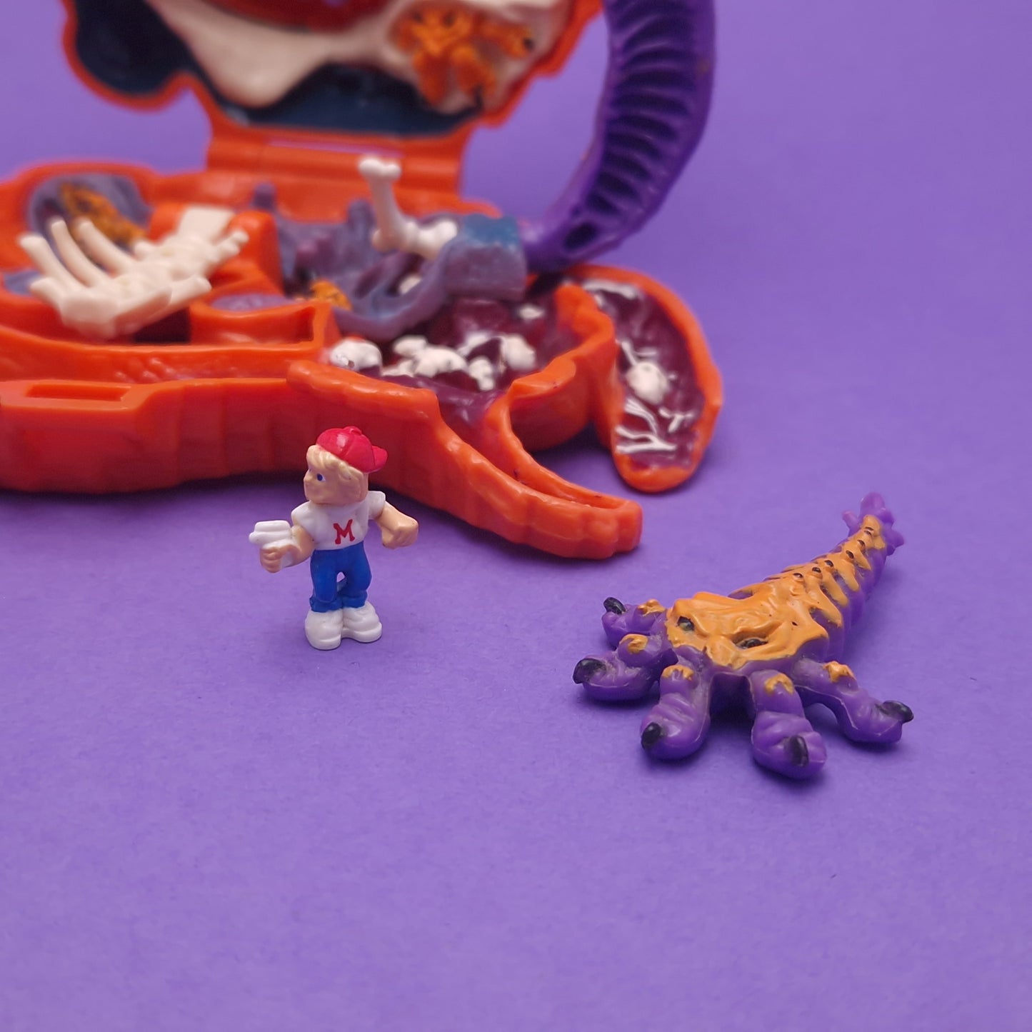 MIGHTY MAX ☆ LASHES LIZARD Doom Zones Max Vintage Figure Playset ☆ Loose
