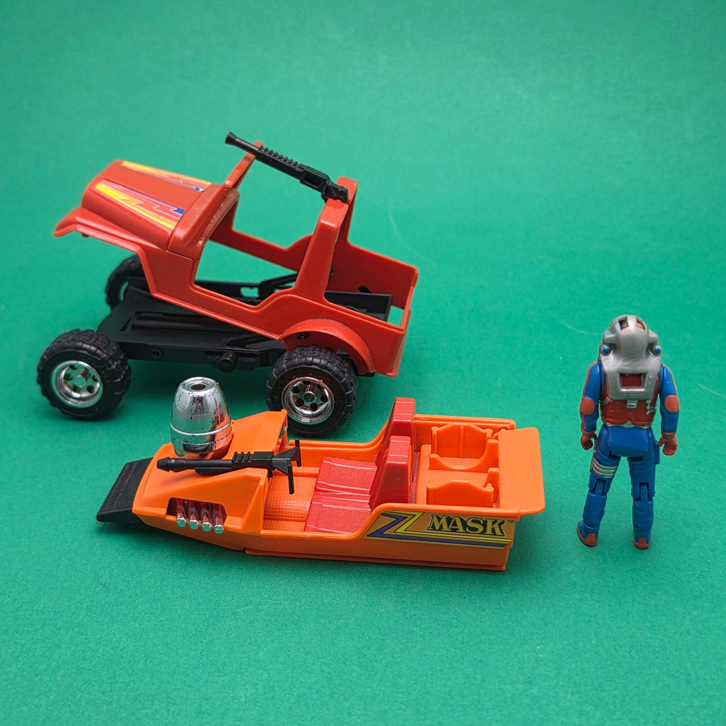 M.A.S.K ☆ GATOR DUSTY HAYES Complete Vintage Figure Vehicle ☆ MASK Kenner 80s