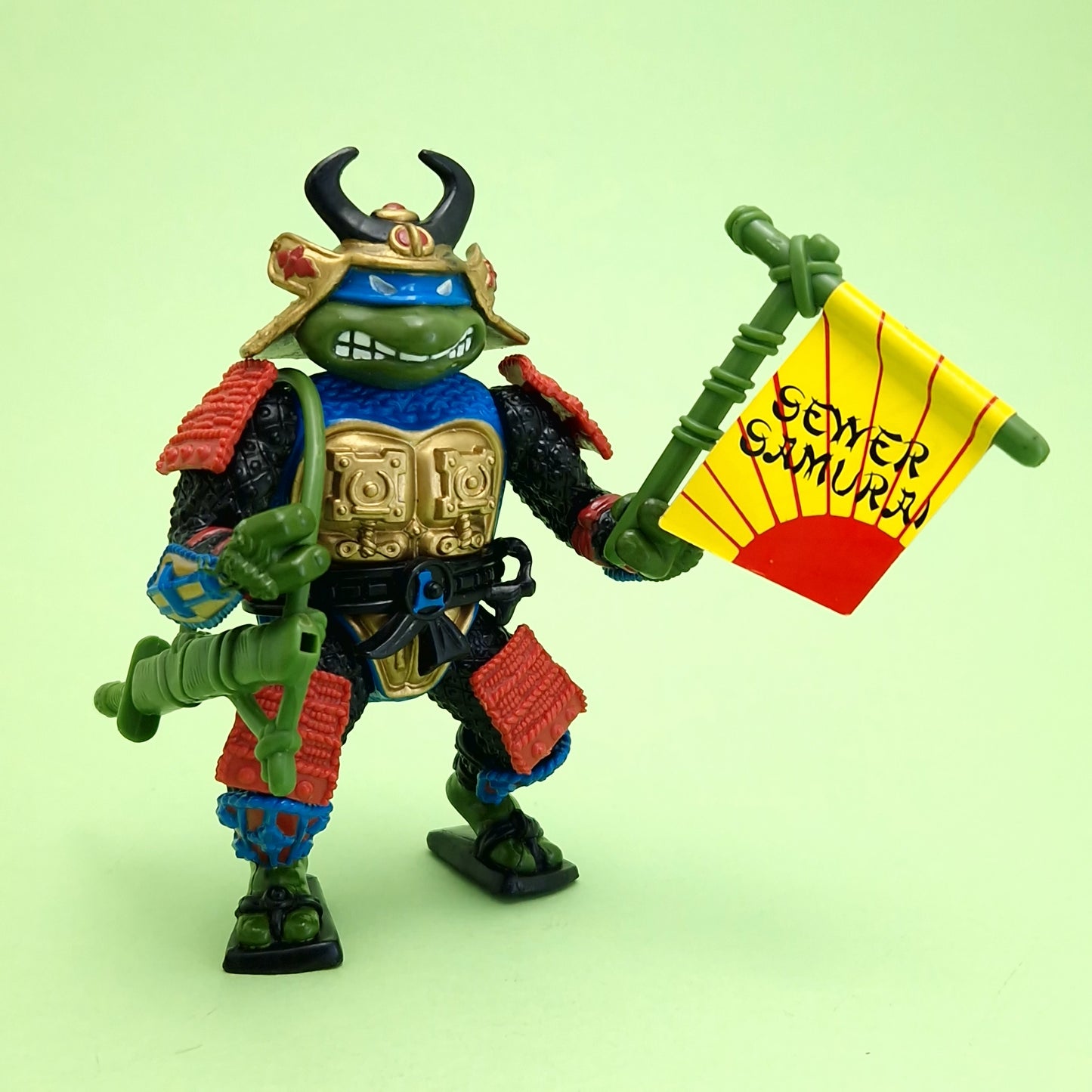 TEENAGE MUTANT NINJA TURTLES ☆ SEWER SAMURAI LEO Vintage Action Figure ☆ 90s Loose