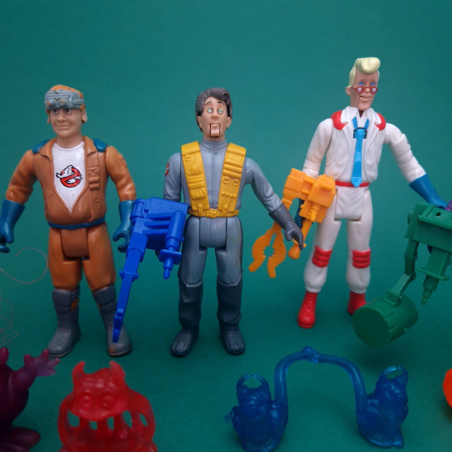 GHOSTBUSTERS ☆ FRIGHT FEATURES SET OF 5 Vintage Figure ☆ Nice Loose 80s Kenner