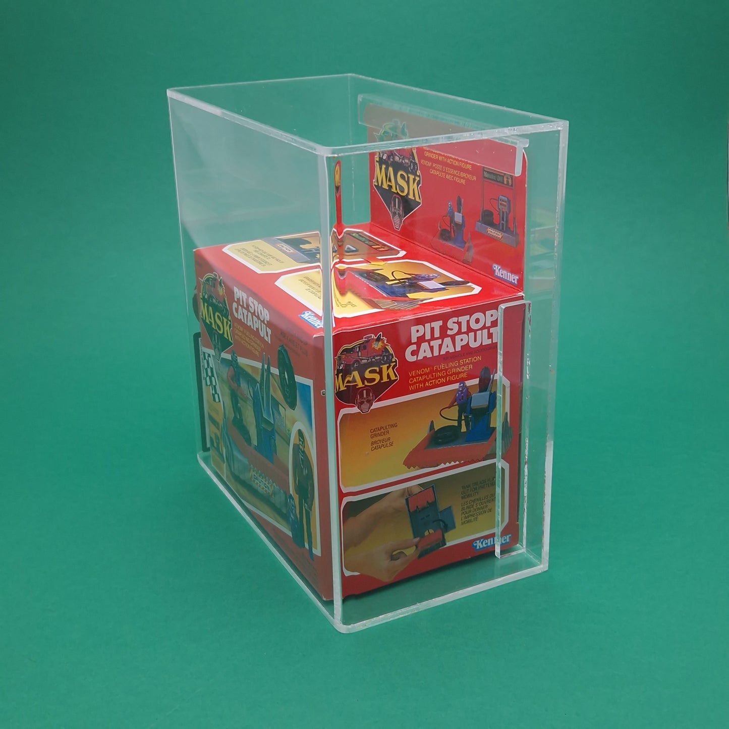 M.A.S.K ☆ PIT STOP CATAPULT Sly Rax Figure GRADED UKG 85 Vehicle ☆ Sealed Boxed 80s Kenner MASK Vintage