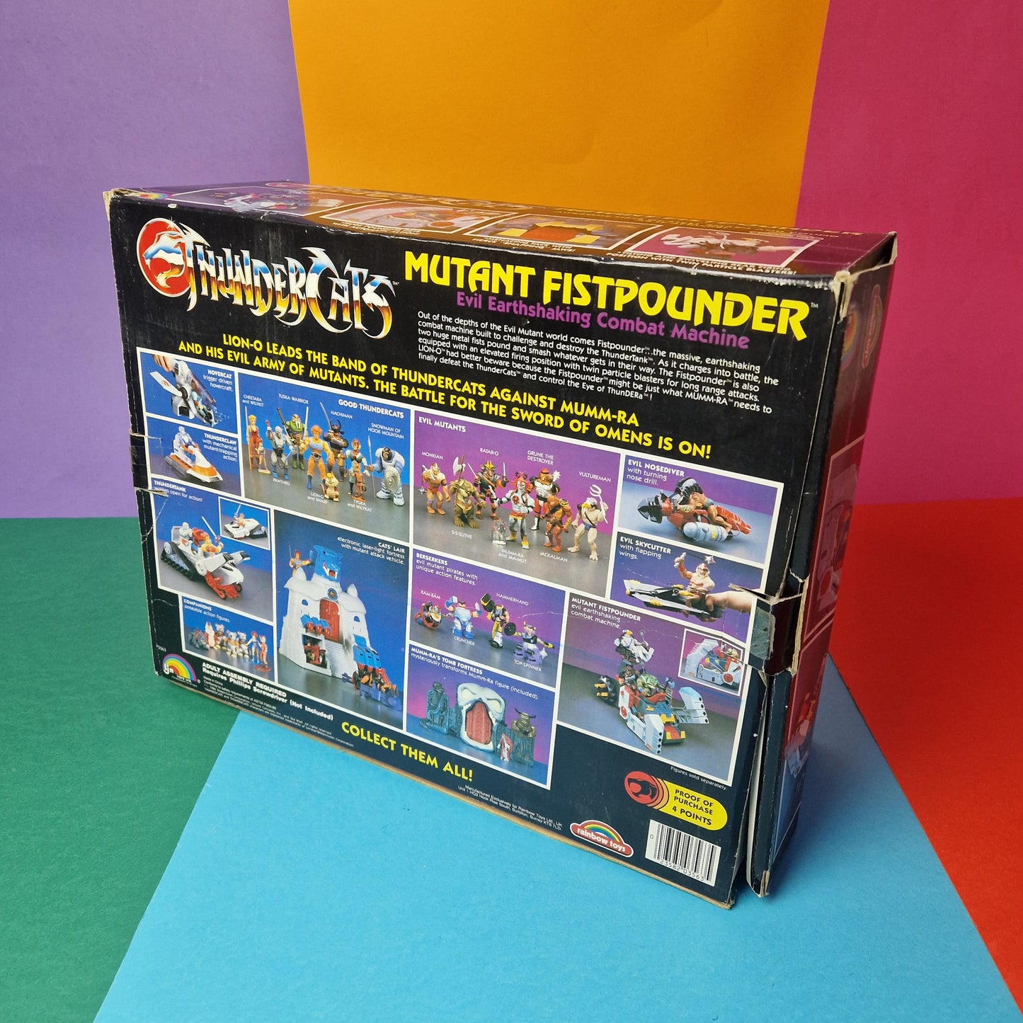 THUNDERCATS ☆ MUTANT FISTPOUNDER Complete Boxed Action Figure ☆ Vintage LJN Original 80s