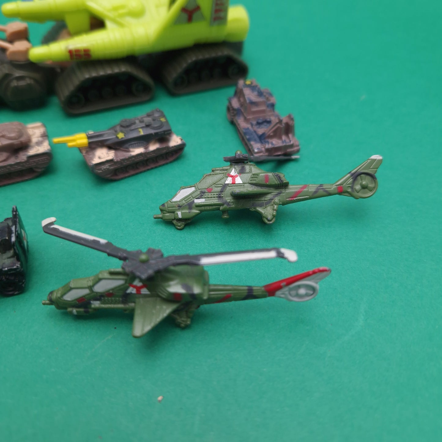 MEGA FORCE ☆ ARMY TANKS HELICOPTERS BUNDLE Vintage ☆ 90s Original Kenner Diecast