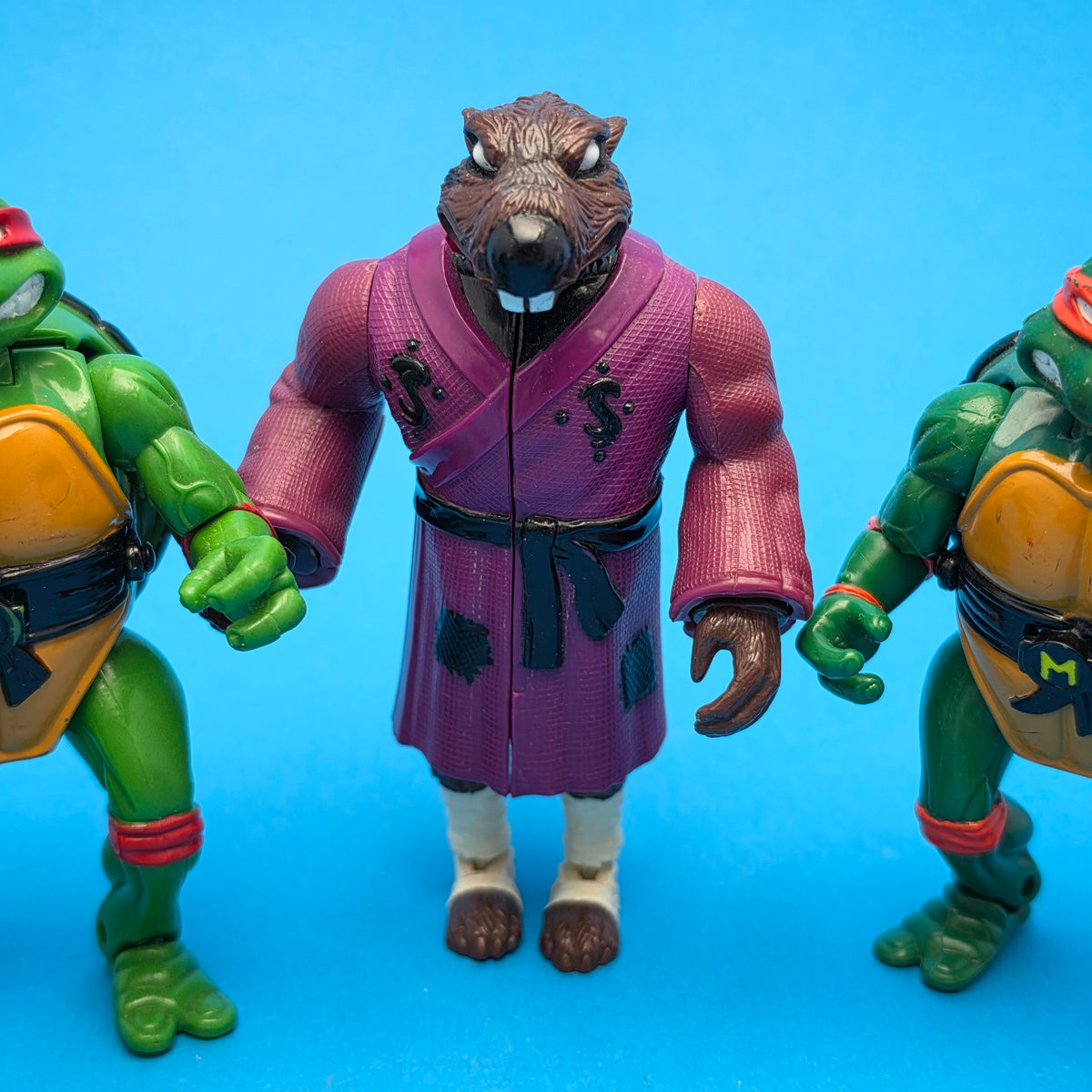 TEENAGE MUTANT NINJA TURTLES ☆ SPLINTER RAPH LEO DON MICKEY Mutatin Mutations Figure ☆ Vintage