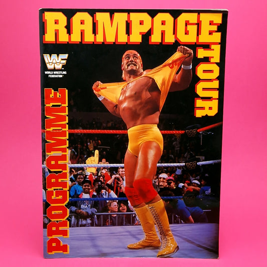 WWF WWE ☆ RAMPAGE TOUR 1991 Official Souvenir Programme Vintage Wrestling ☆ HULK HOGAN Titan Sports