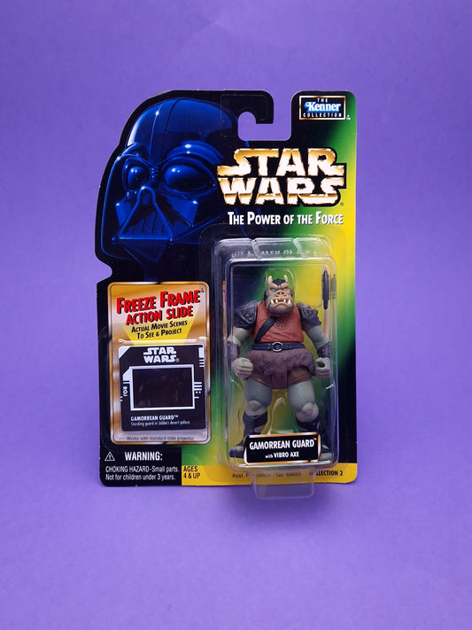 STAR WARS POTF ☆ GAMORREAN GUARD FREEZE FRAME Figure ☆ MOC Sealed Carded Kenner Power of the Force