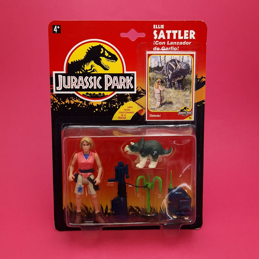 JURASSIC PARK ☆ ELLIE SATTLER Vintage Figure ☆ Sealed MOC World Carded Spain