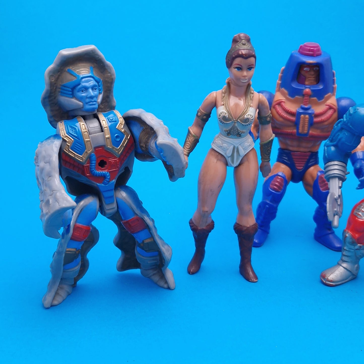 MASTERS OF THE UNIVERSE ☆ Bundle TEELA MANEFACES RAM-MAN ROBOTO Vintage Figure ☆ MOTU Loose 80s Mattel