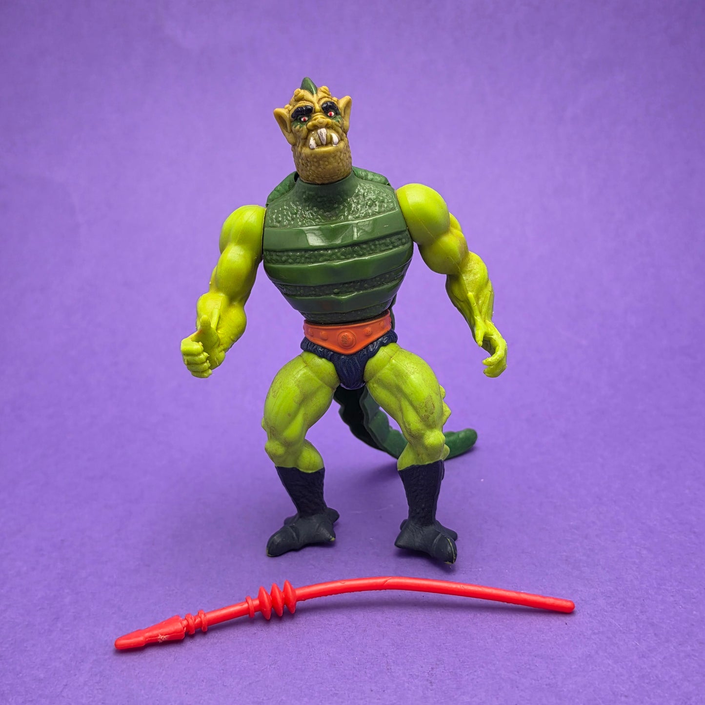 MASTERS OF THE UNIVERSE ☆ WHIPLASH Vintage Figure ☆ MOTU Loose 80s Mattel