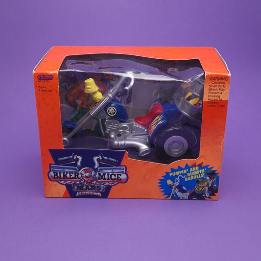 BIKER MICE FROM MARS ☆ GREASEPITS GREASE CYCLE Boxed Vehicle ☆ Sealed Vintage 90s