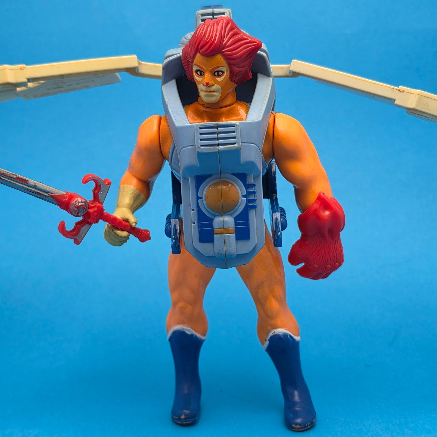 THUNDERCATS ☆ THUNDER WINGS & LION-O Figure ☆ Vintage LJN Original 80s Loose