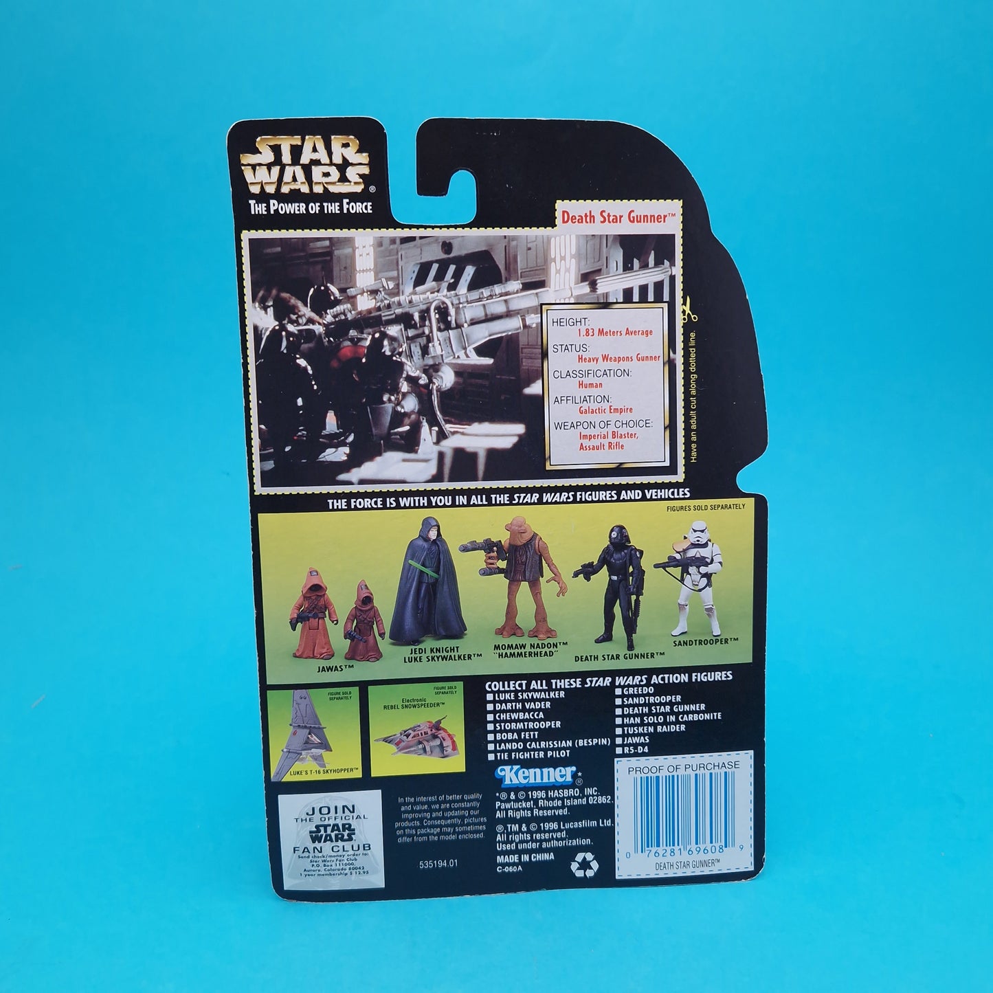 STAR WARS POTF ☆ DEATH STAR GUNNER Figure ☆ MOC Sealed Carded Kenner Power of the Force