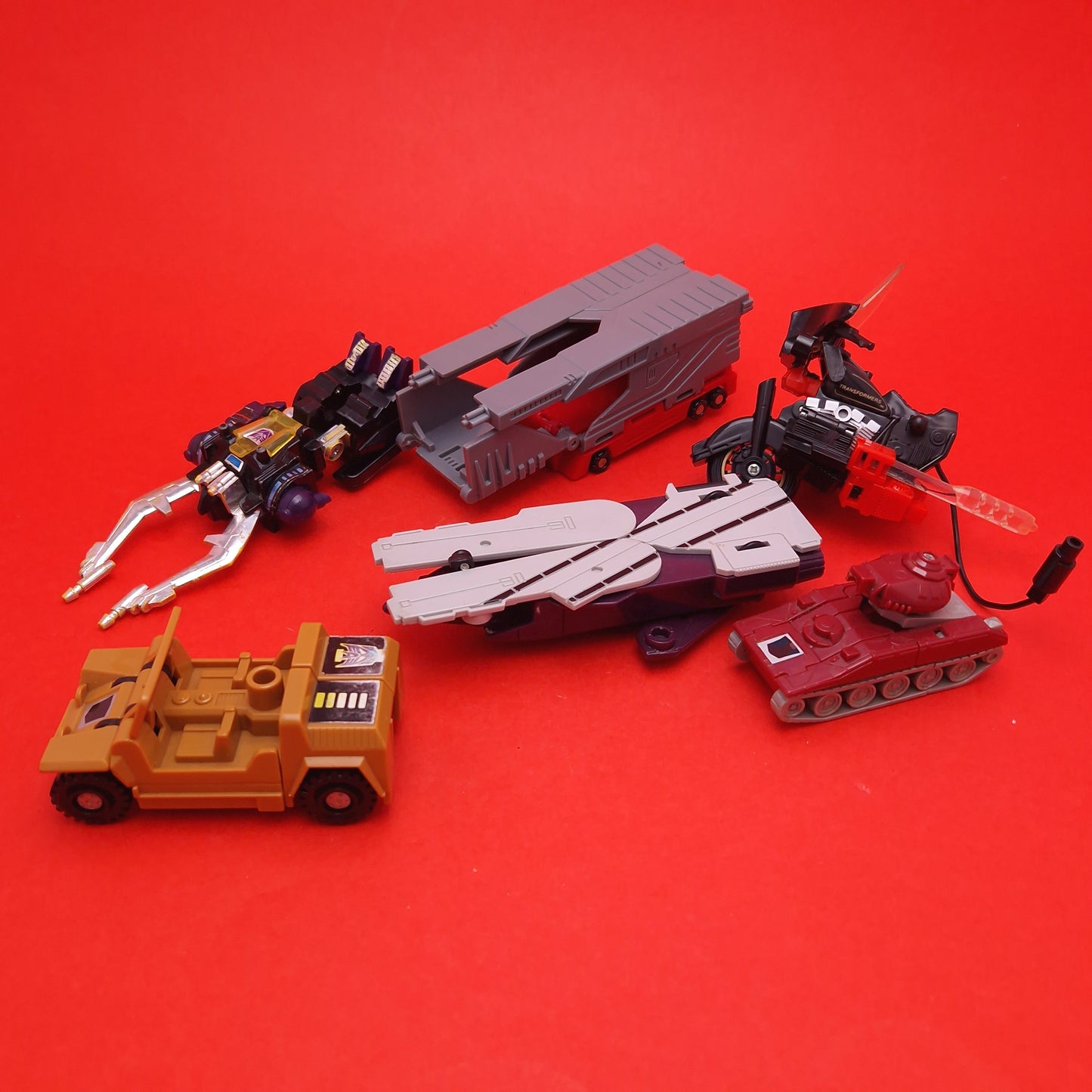 TRANSFORMERS G1 G2 ☆ Bundle Joblot Swindle Shrapnel Road Pig Parts Figure ☆ 80s Robot Vintage