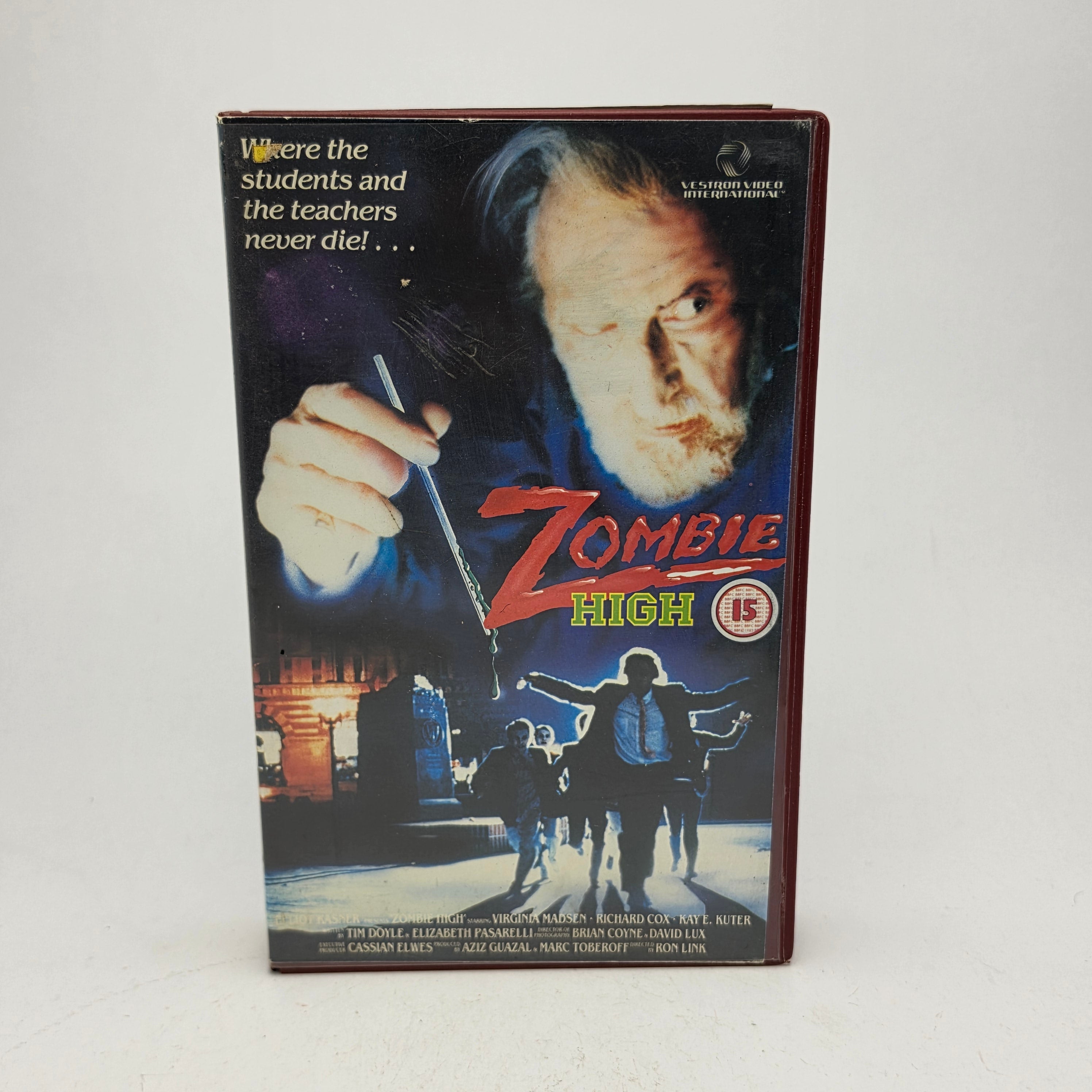 VHS Video ☆ ZOMBIE HIGH 1991 ☆ 15 Cert Big Box Ex-Rental Vintage