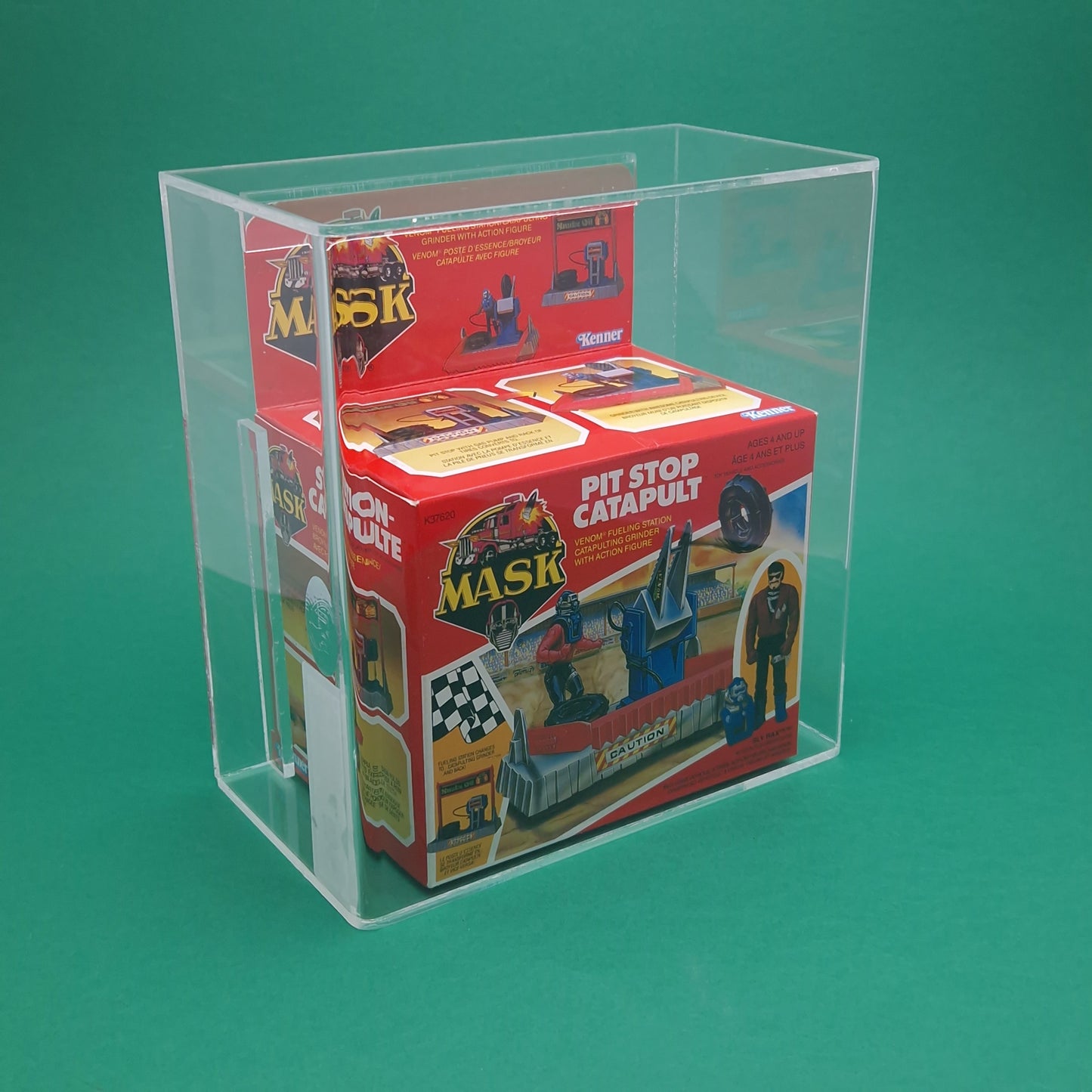 M.A.S.K ☆ PIT STOP CATAPULT Sly Rax Figure GRADED UKG 85 Vehicle ☆ Sealed Boxed 80s Kenner MASK Vintage