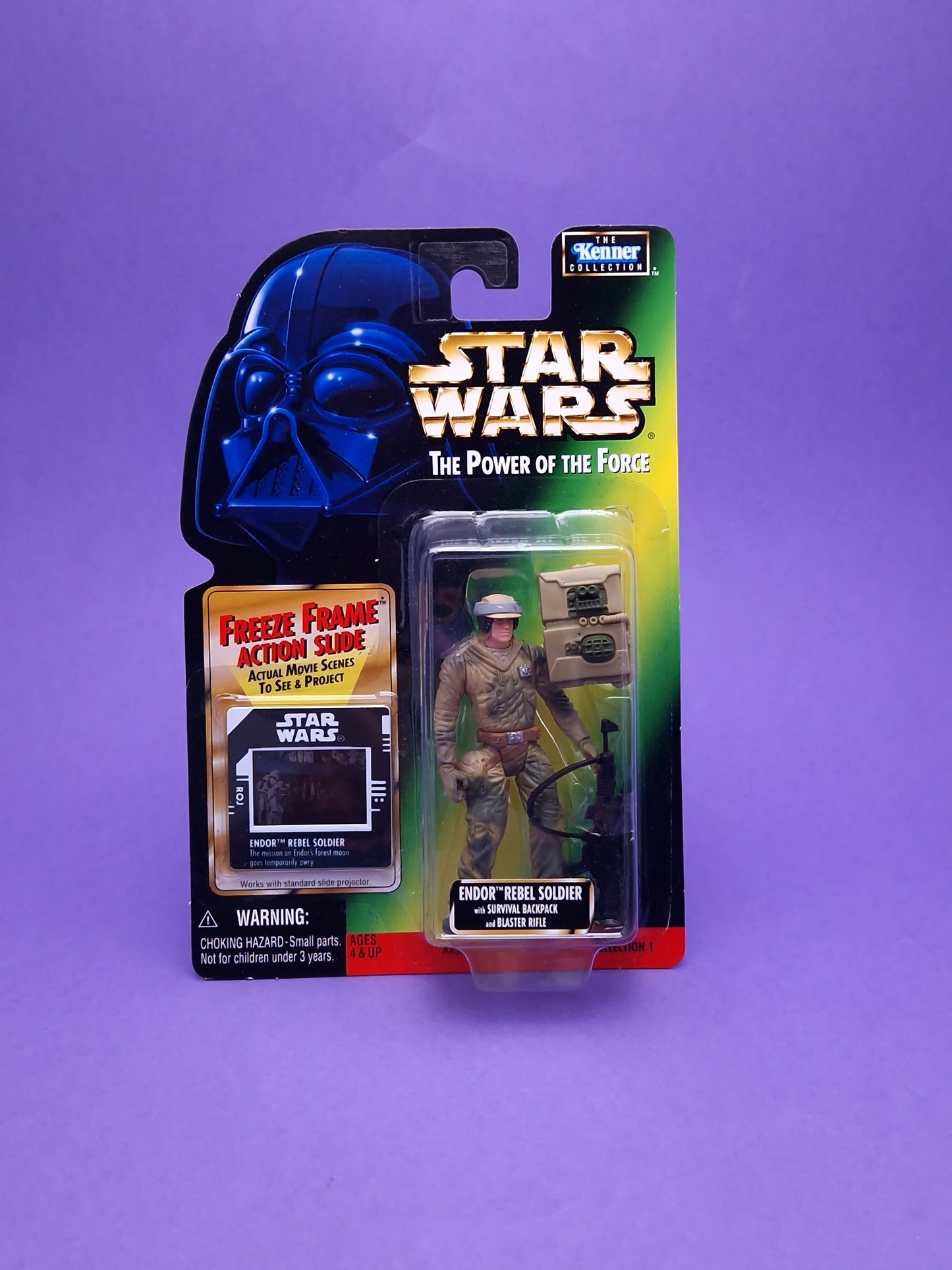 STAR WARS POTF ☆ Freeze Frame ENDOR REBEL SOLDIER Figure ☆ MOC Sealed Carded Kenner Power of the Force