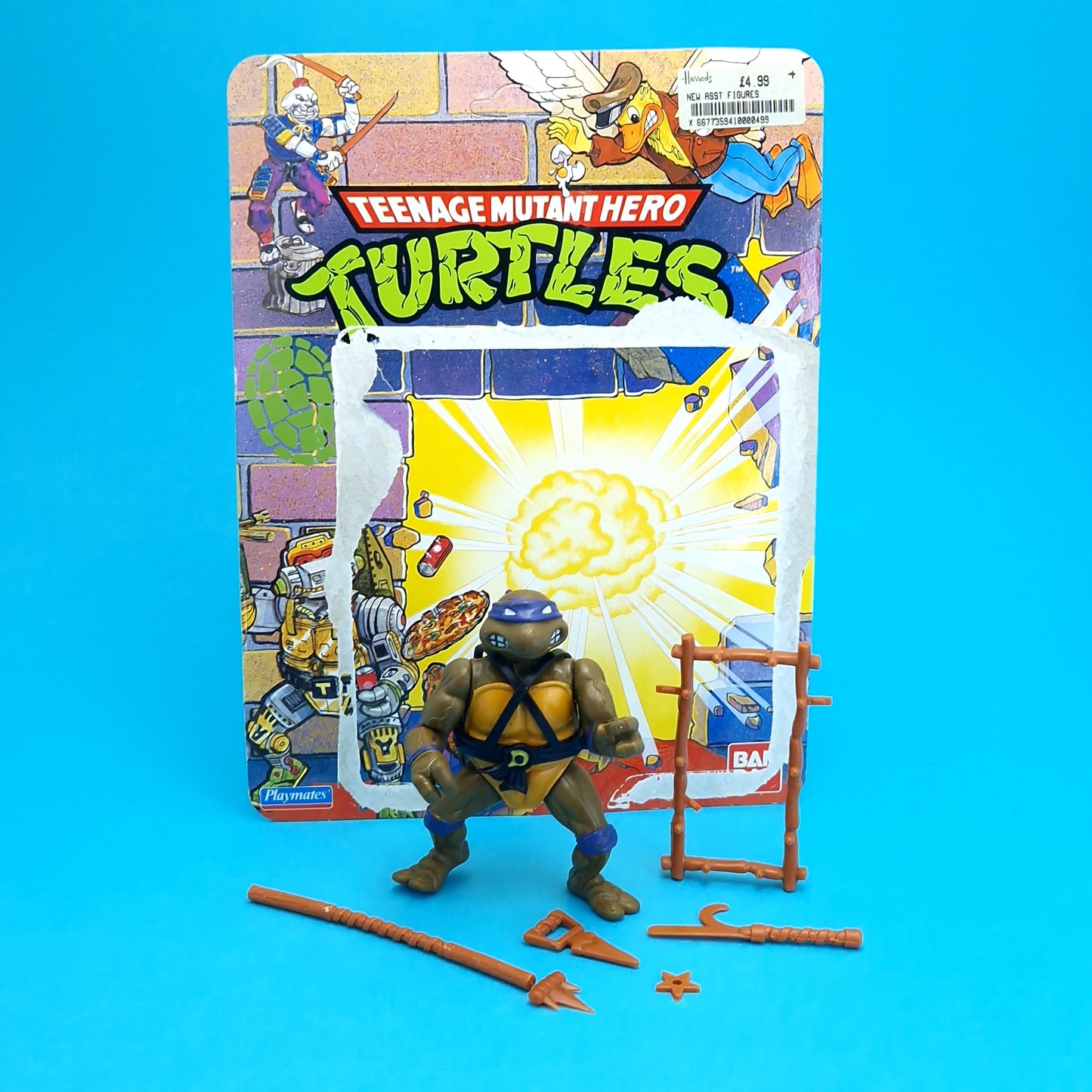 TEENAGE MUTANT NINJA TURTLES ☆ DONATELLO Vintage Action Figure ☆ Loose