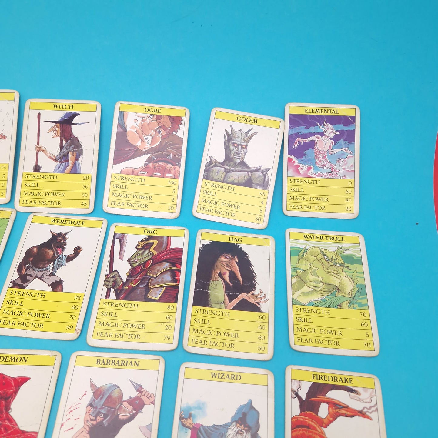 TOP TRUMPS ☆ FANTASY Cards ☆ Complete Vintage Game Case Waddingtons