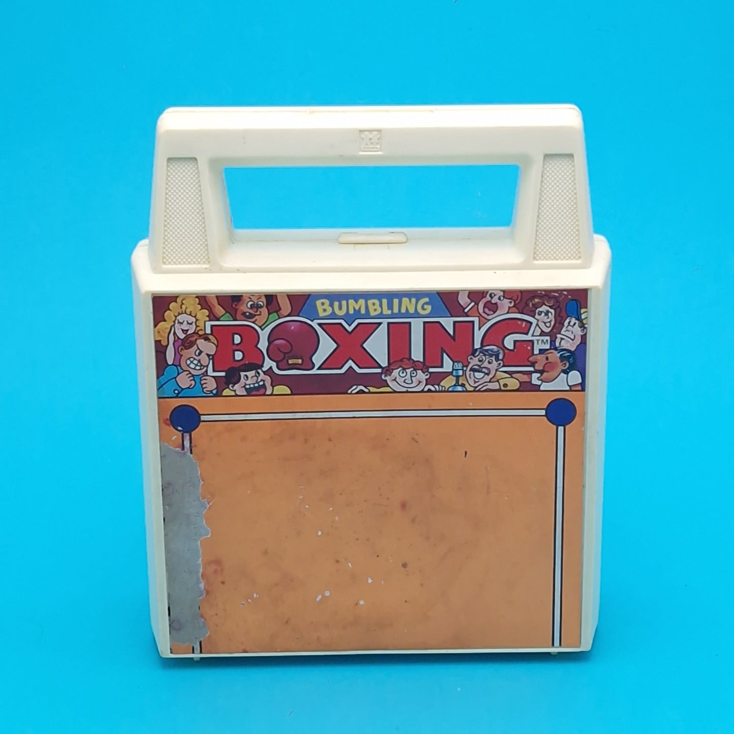 TOMY ☆ BUMBLING BOXING Figures Wind-up Playset ☆ Game 80s Case