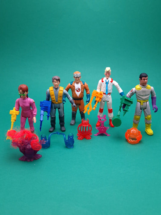 GHOSTBUSTERS ☆ FRIGHT FEATURES SET OF 5 Vintage Figure ☆ Nice Loose 80s Kenner