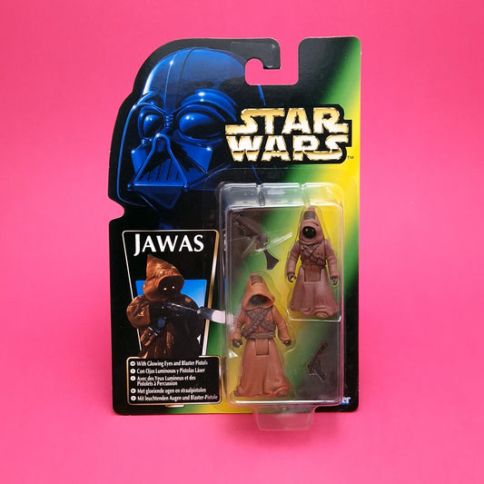 STAR WARS POTF ☆ JAWAS Figure ☆ MOC Sealed Carded Kenner Power of the Force