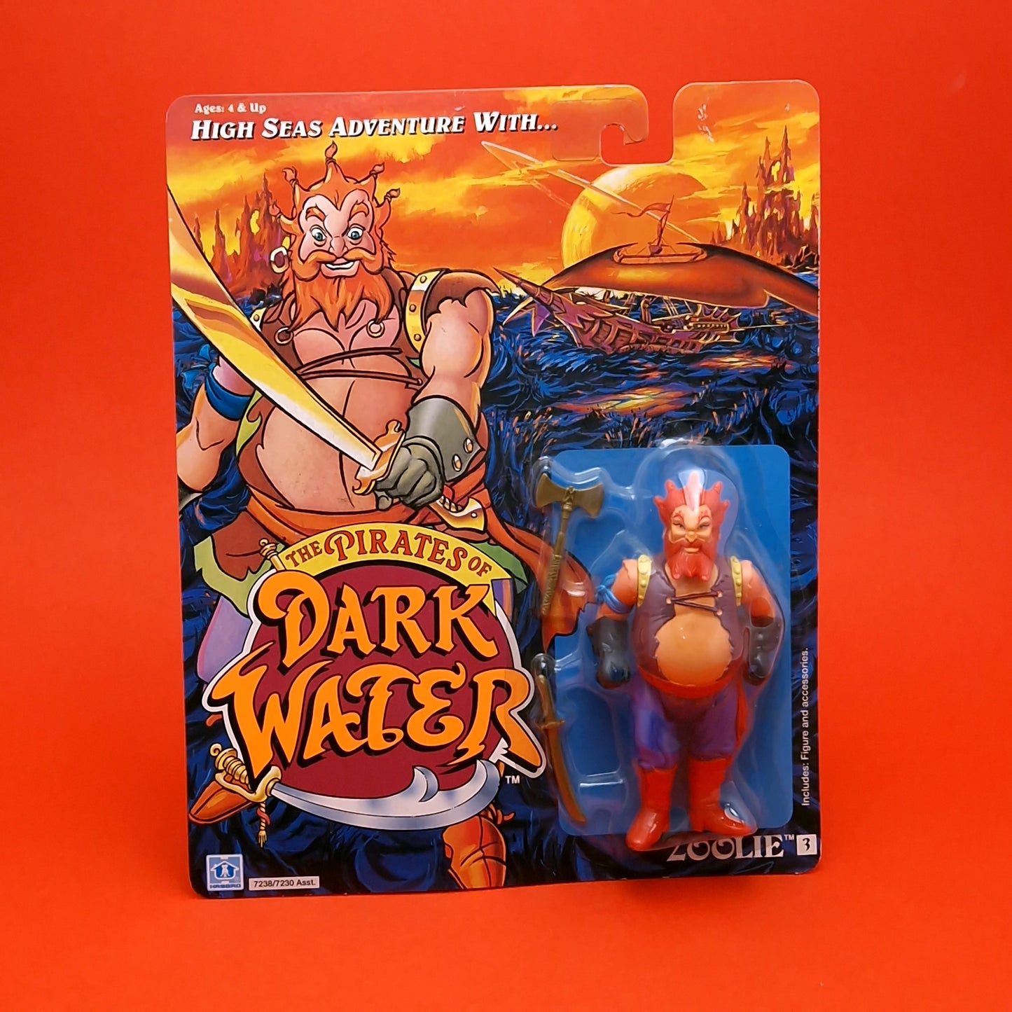 THE PIRATES OF DARK WATER ☆ ZOOLIE Vintage Figure ☆ Hasbro MOC Original 90s Carded Sealed