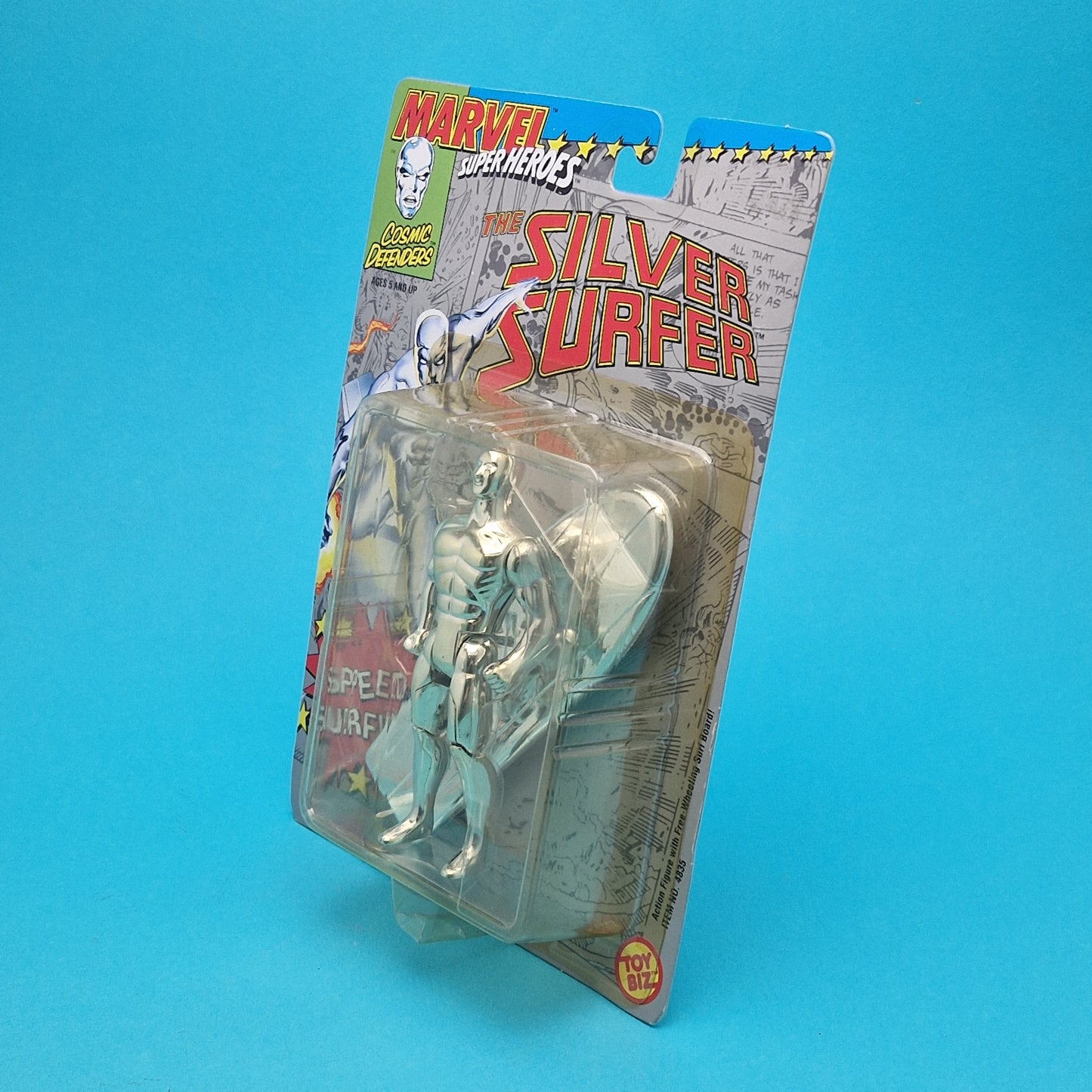 MARVEL SUPER HEROES ☆ THE SILVER SURFER Vintage Action Figure ☆ Original Carded Toybiz 90s