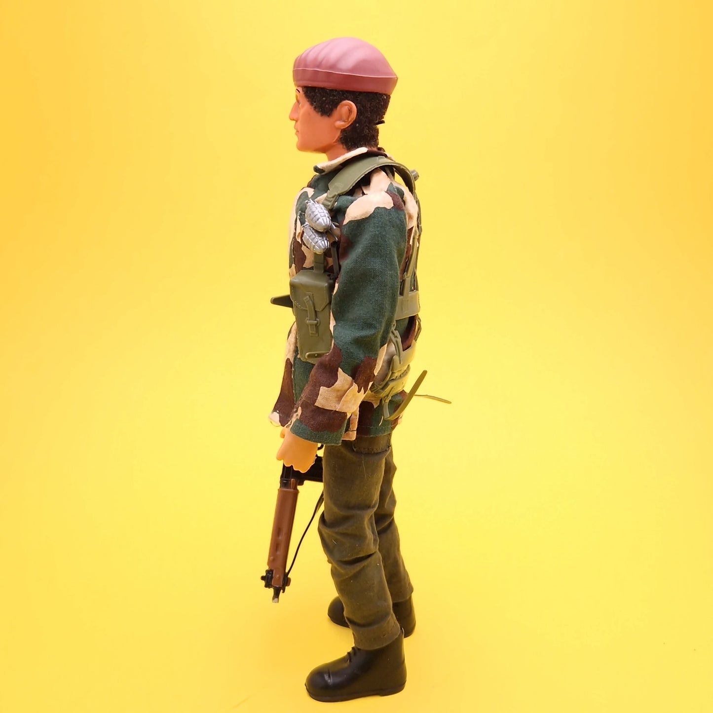 ACTION MAN ☆ PARACHUTE REGIMENT 34416 Uniform & Eagle Eye Figure 80's ☆ Vintage PALITOY Loose