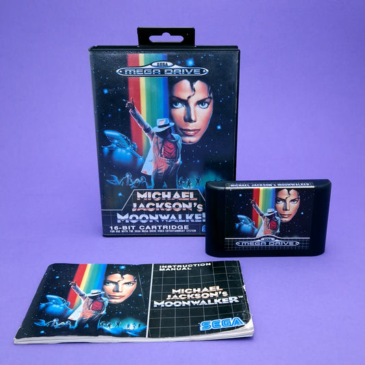 SEGA MEGA DRIVE ☆ MICHAEL JACKSON'S MOONWALKER ☆ Vintage Retro Game CIB Manual Boxed