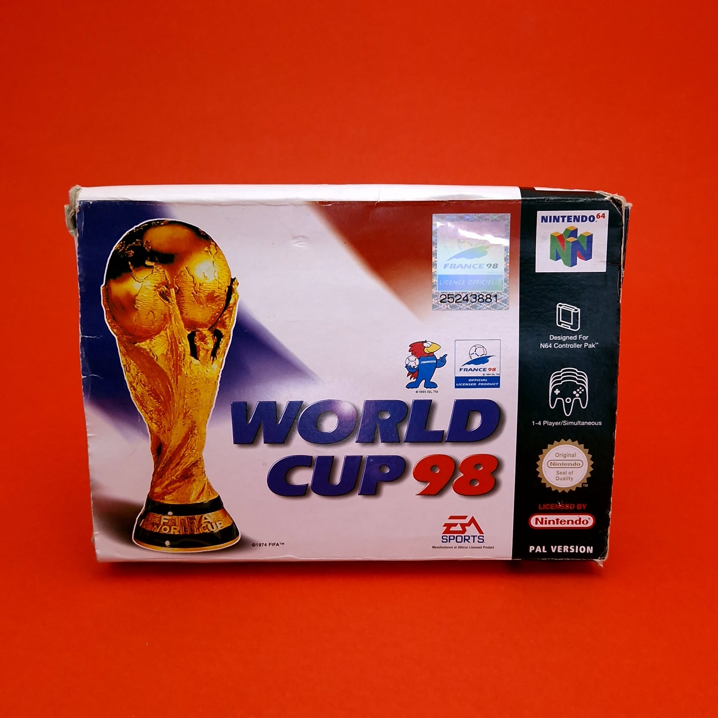 NINTENDO 64 ☆ WORLD CUP 98 ☆ Vintage Retro Game Boxed No Manual PAL N64