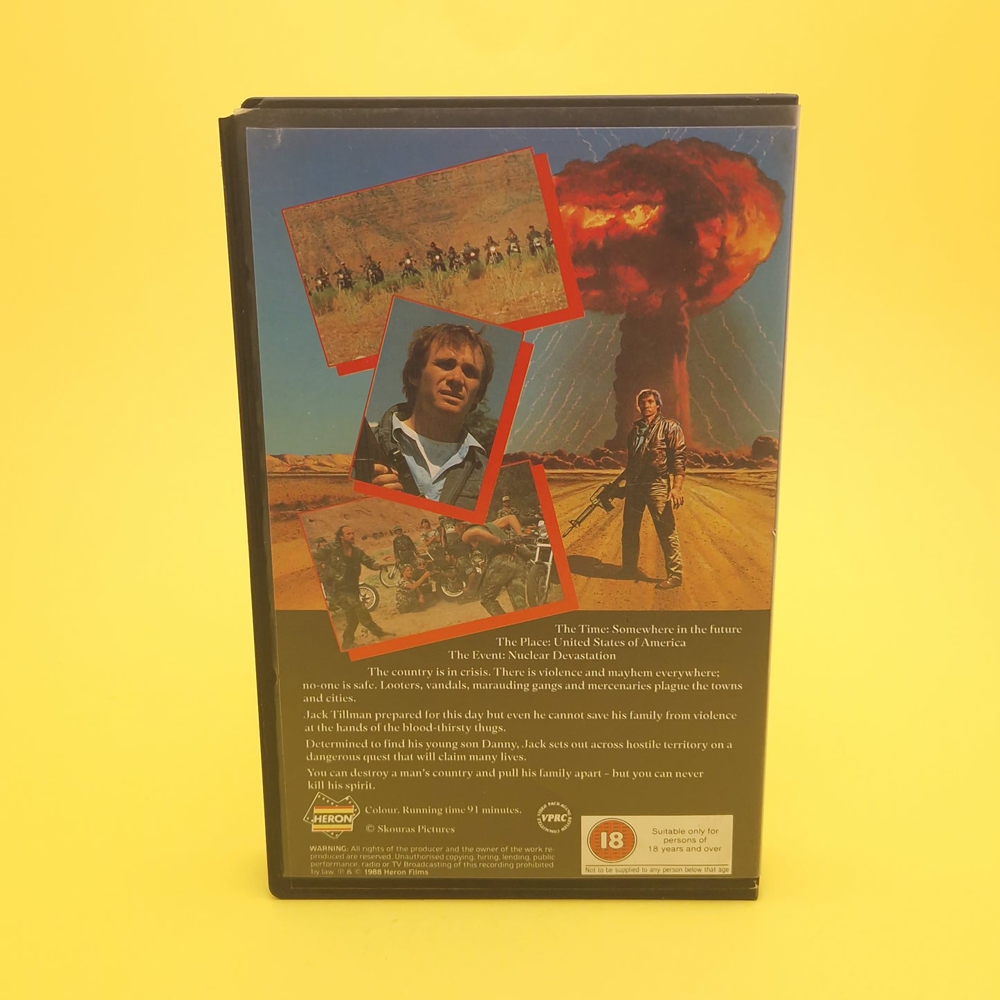 VHS Video ☆ THE SURVIVALIST ☆ 80s Big Box Ex Rental Case Tape Cassette Vintage 18 cert