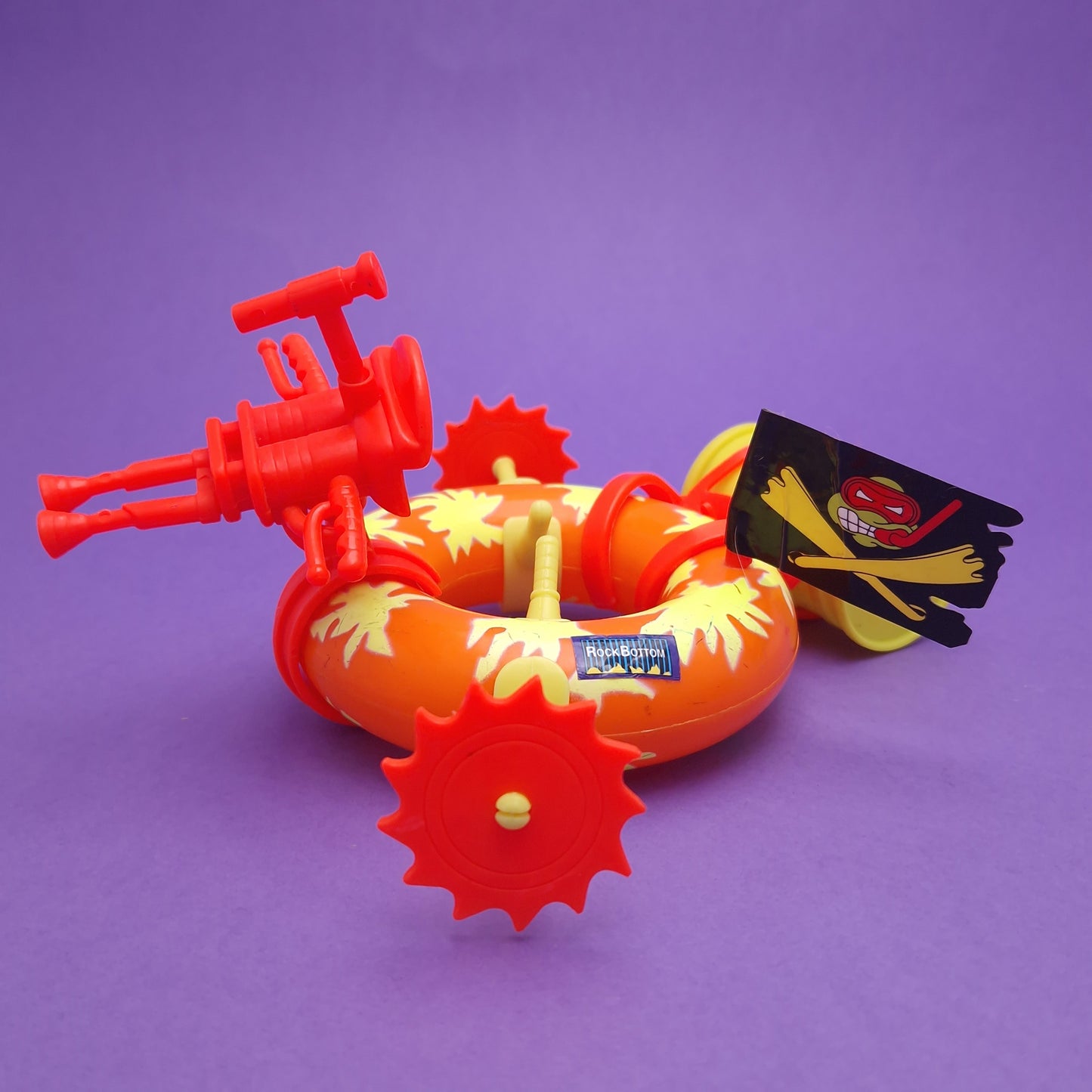 TEENAGE MUTANT NINJA TURTLES ☆ Scuba Divin Raph Psych Out Spin Out Scuba Tube Vintage Action Figure ☆ Loose