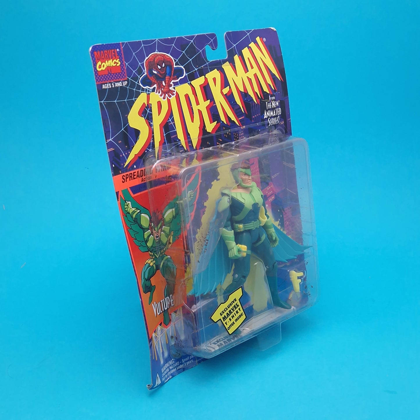 SPIDER-MAN ANIMATED SERIES ☆ VULTURE MARVEL Figure ☆ MOC Sealed Carded Toybiz 90s READ