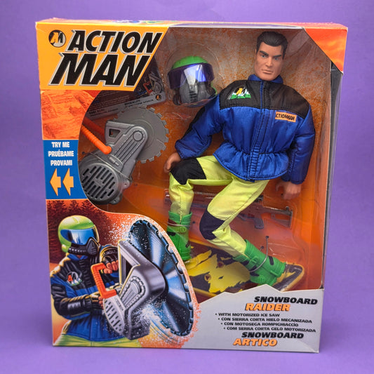 ACTION MAN ☆ SNOWBOARD RAIDER Figure Doll ☆ Vintage HASBRO SEALED BOXED 90's
