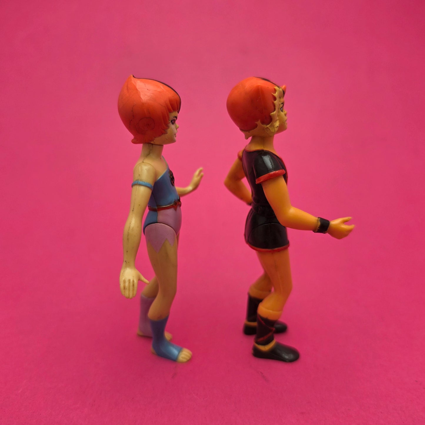 THUNDERCATS ☆ WILYKAT & WILYKAT Action Figure ☆ Vintage LJN Original 80s Loose