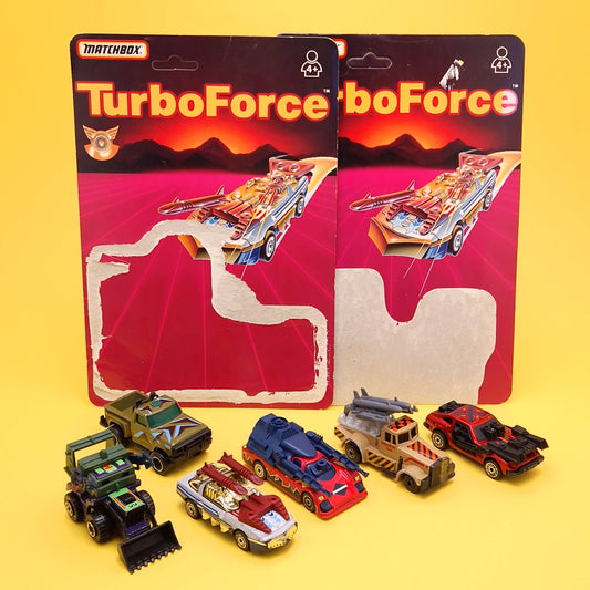 TURBO FORCE ☆ ROAD BLASTERS Bundle Cars x6 Thunder Gunner ☆ Vintage Matchbox 80's