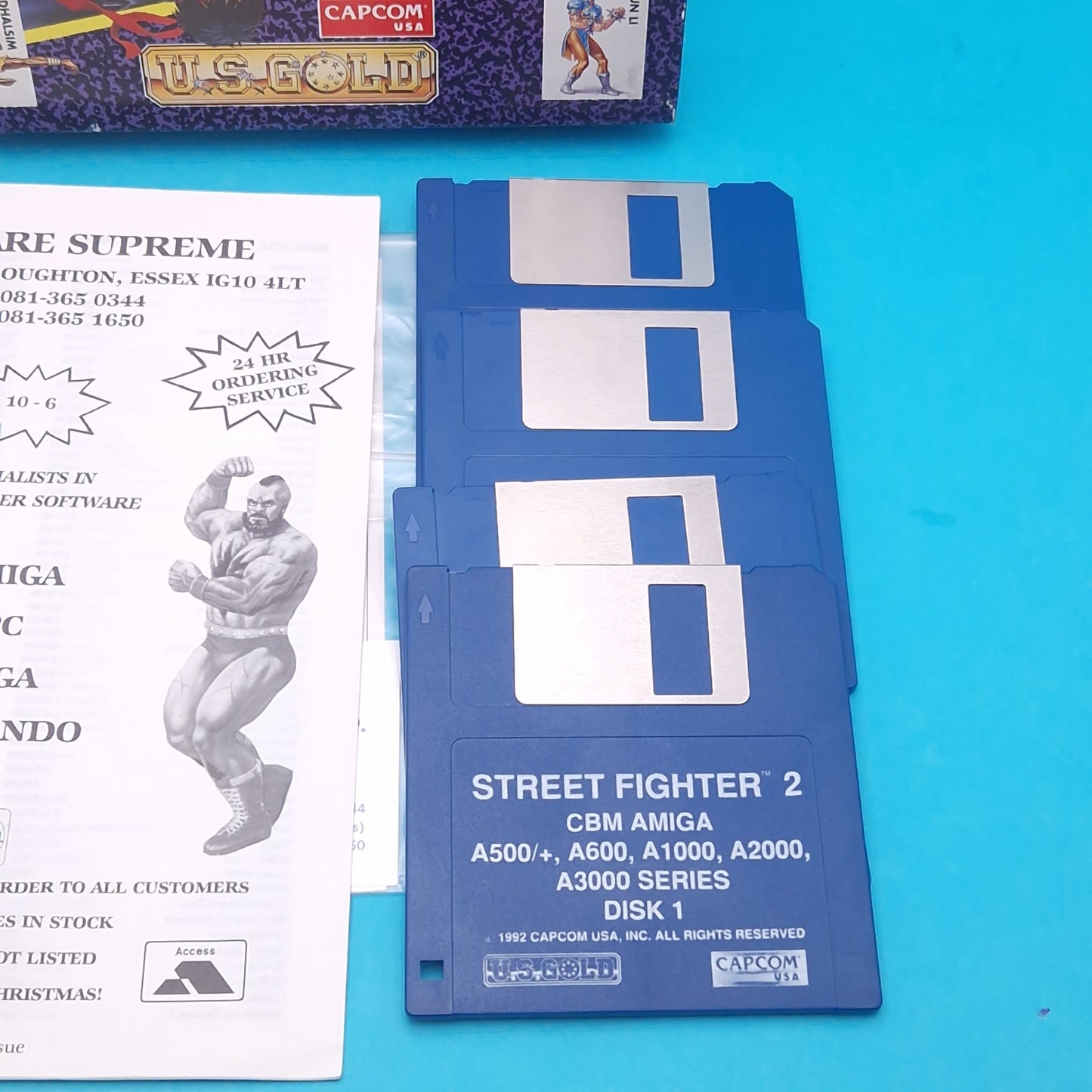 AMIGA ☆ STREET FIGHTER 2 ☆ 1992 BIG BOXED Vintage Retro Game