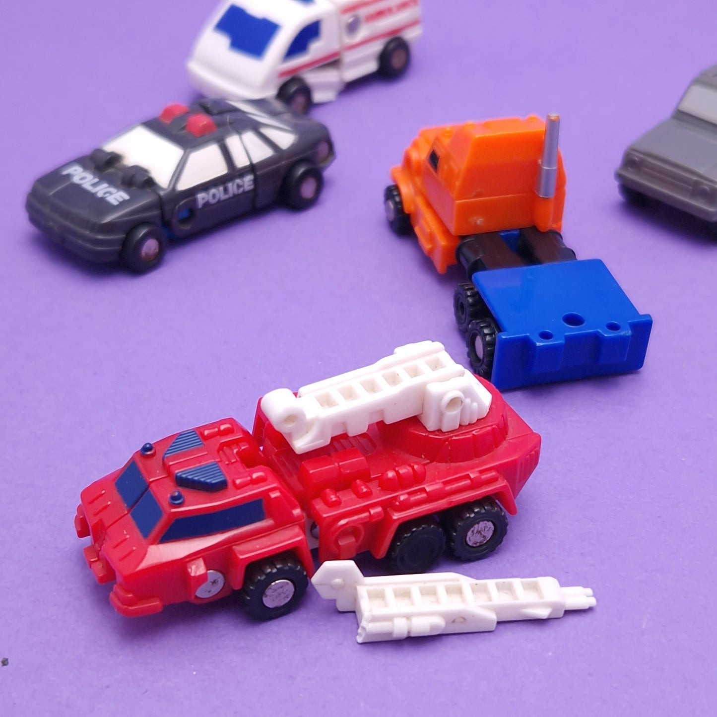 TRANSFORMERS G1 ☆ MICROMASTER OFF-ROAD RESCUE PATROL Figures ☆ Robot Vintage Original 80s