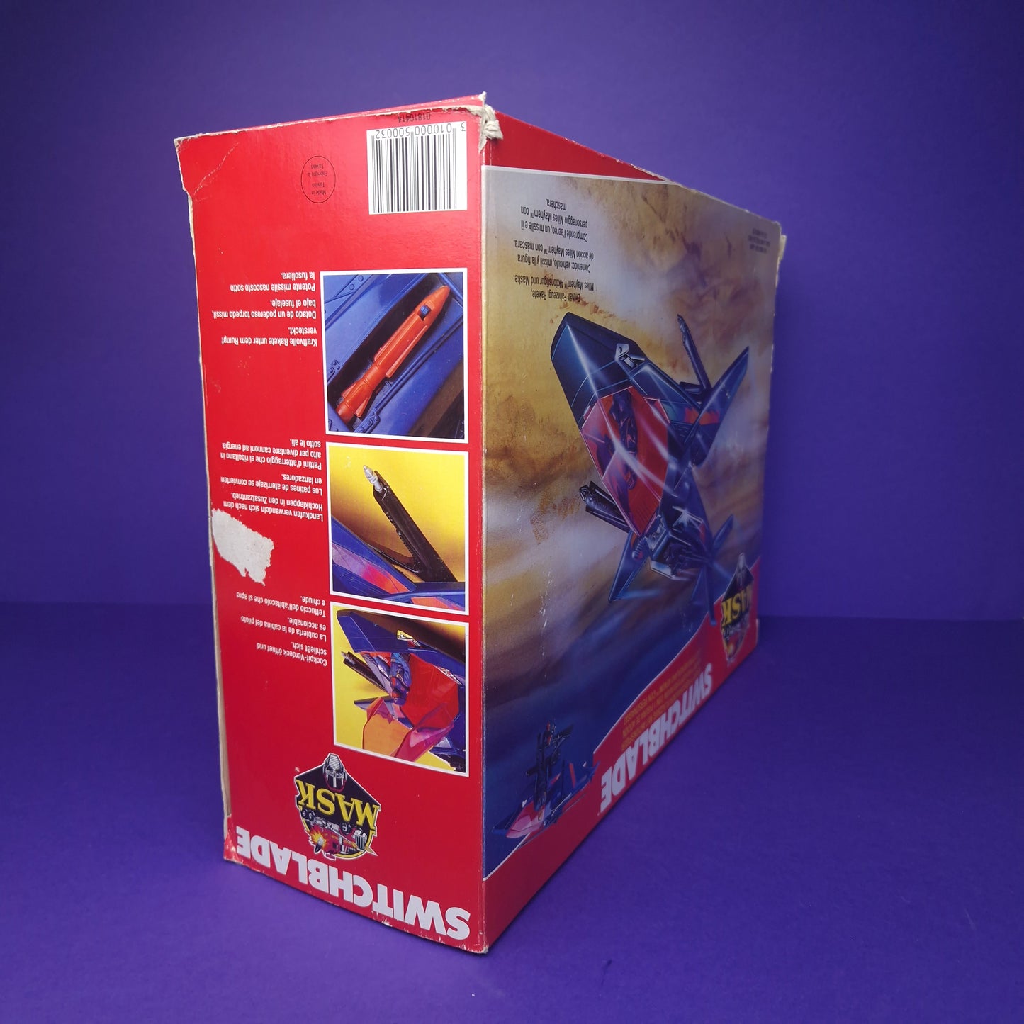 M.A.S.K ☆ SWITCHBLADE Miles Mayhem ☆ BOXED COMPLETE Vintage MASK Kenner 80s Euro Box