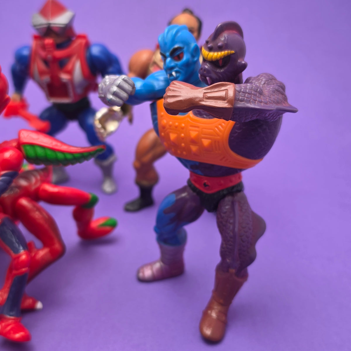MASTERS OF THE UNIVERSE ☆ 6x Bundle MEKANECK MODULOK KOBRA KHAN JITSU TWO-BAD Vintage Figure ☆ MOTU 80s Mattel