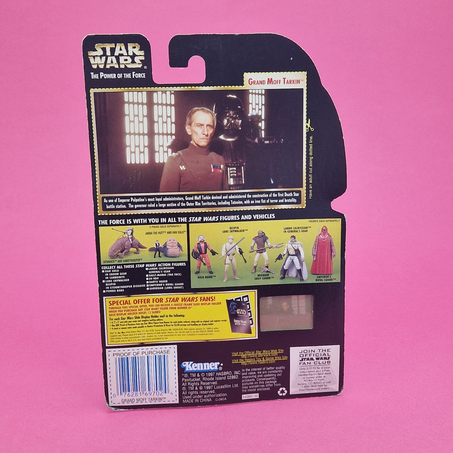 POTF ☆ GRAND MOFF TARKIN Star Wars Power Of The Force FREEZE FRAME Figure ☆ MOC Sealed Carded Kenner