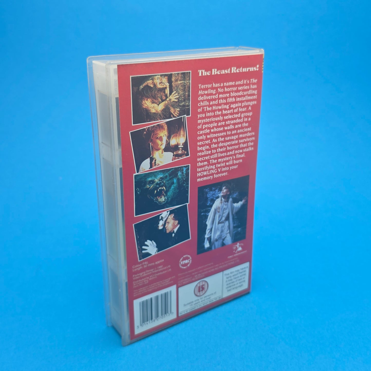 VHS Video ☆ THE HOWLING V The Re-Birth ☆ 15 Cert Vintage Tape Cinema Club